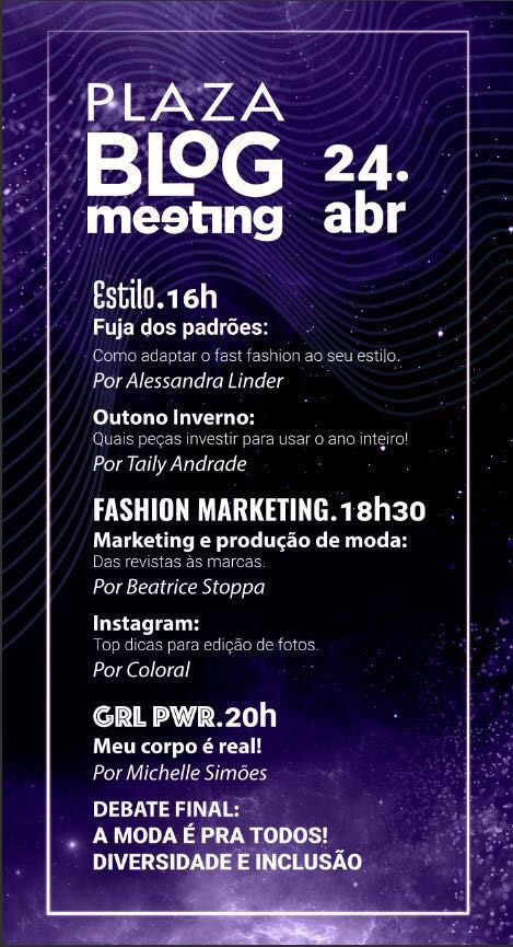 GRAND PLAZA SHOPPING PROMOVE 4ª EDIÇÃO DO PLAZA BLOG MEETING