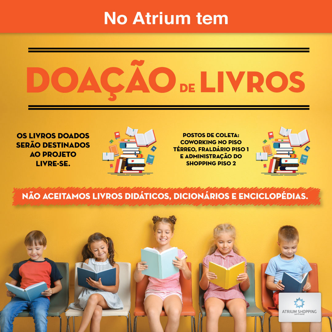 Atrium Shopping arrecada doações de livros2