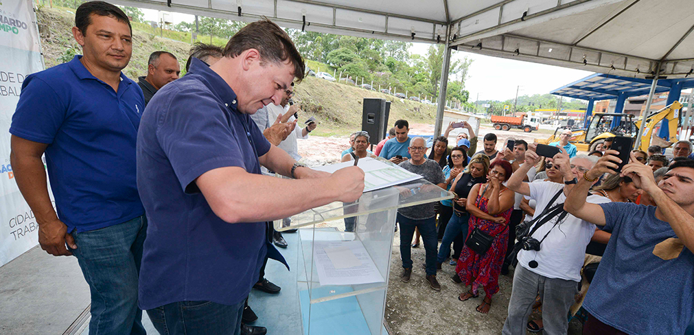 Prefeito Orlando Morando dá início às obras da última etapa do corredor Alvarenga