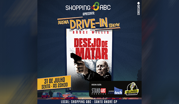 Drive in com shows e filmes no Shopping ABC3