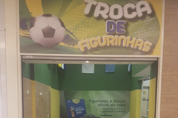 figurinhas da copa shopping praça da moça