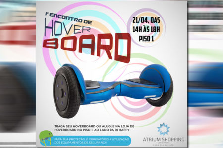 Atrium Shopping realiza 1º Encontro de Hoverboard