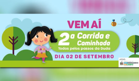 Todos pelos passos da Duda promove 2ª Corrida e Caminhada em São Bernardo do Campo e prorroga inscrições