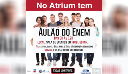 Atrium Shopping realiza aulão do Enem