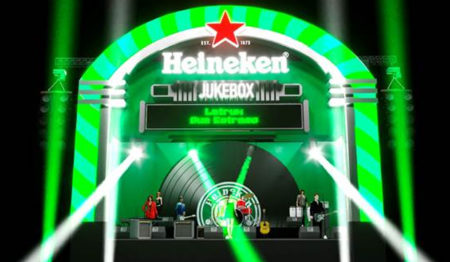 Heineken cria uma Jukebox que toca músicas ao vivo para aquecer os intervalos dos shows no Popload Festival