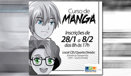 Ribeirão Pires abre inscrições para curso gratuito de Mangá no CEU Quarta Divisão