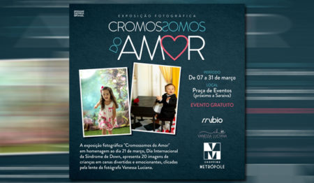 Shopping Metrópole recebe exposição fotográfica Cromossomo do Amor