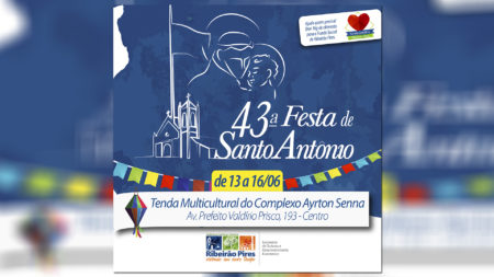 43ª Festa de Santo Antônio acontecerá na Tenda Multicultural em Ribeirão Pires