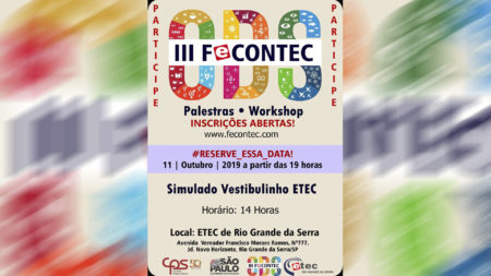 ETEC de Rio Grande tem inscrições abertas para a III FECONTEC que acontece na próxima sexta feira 11