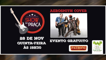 Aerosmith Cover apresenta show gratuito no Shopping Praça da Moça 1