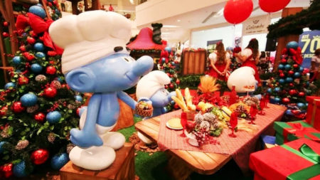 Atrium Shopping lança o Natal dos Smurfs com sorteio de carro VW T Cross Festa para o o Papai Noel e mais atrações