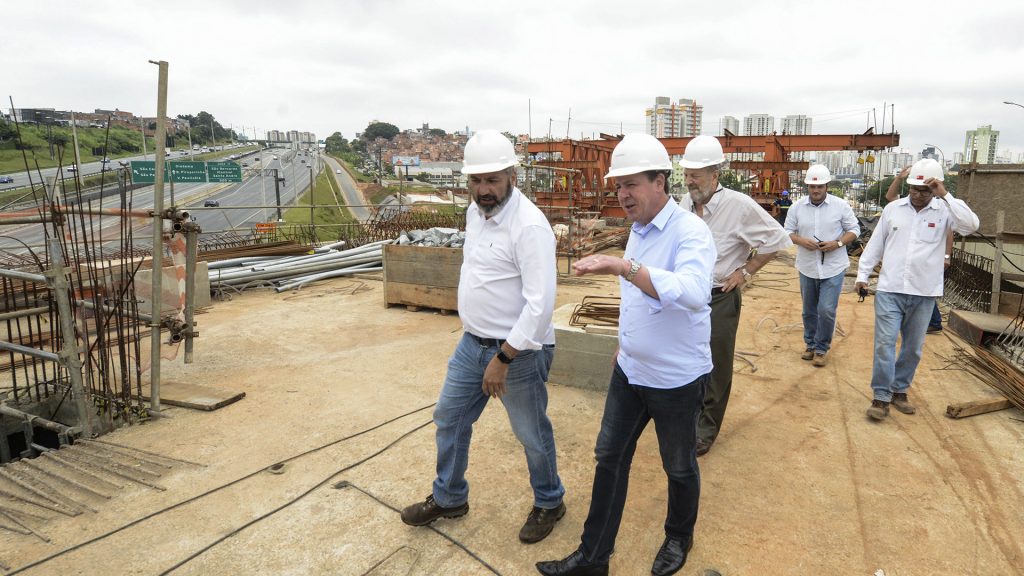 Prefeito Orlando Morando vistoria avanço das obras da duplicação do Viaduto e complexo viário Tereza Delta