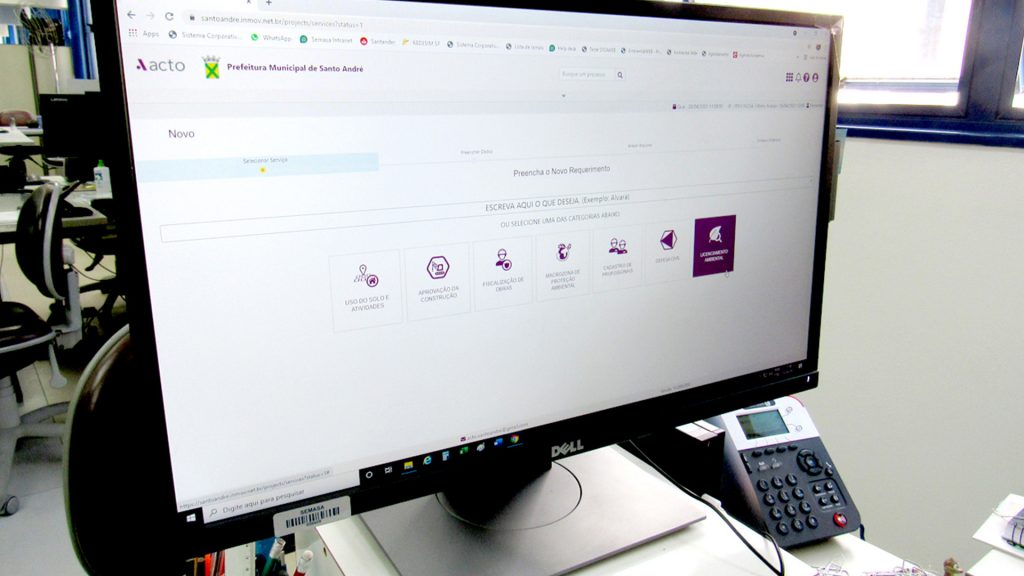 Semasa inicia atendimento de licenciamento ambiental de forma digital