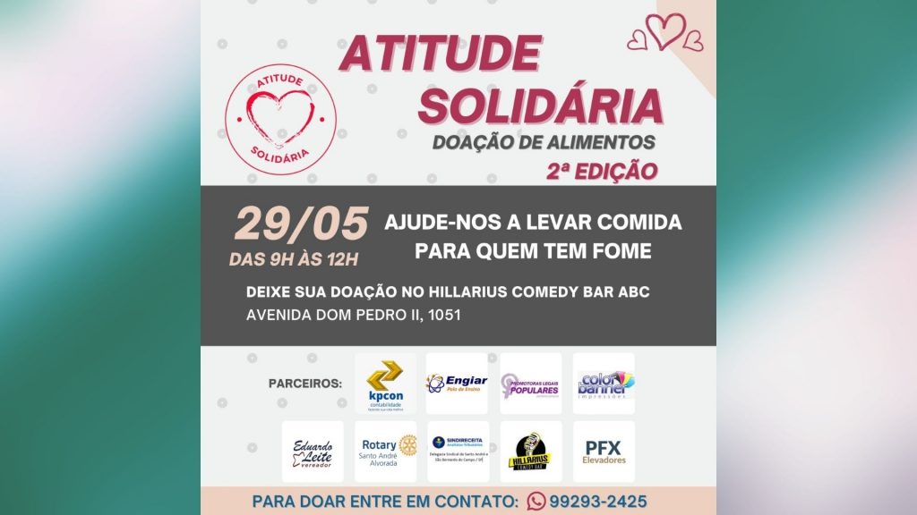 2ª Edição da campanha de alimentos "Atitude Solidária"