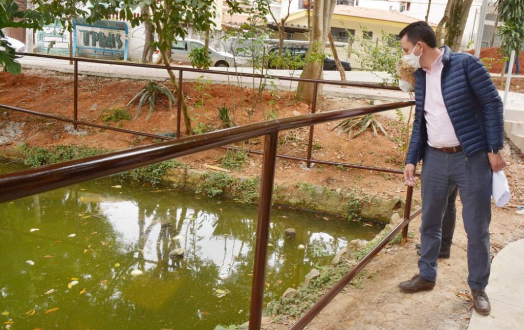 Revitalização da Praça dos Esportes, no Jardim Utinga, entra na fase final de obras