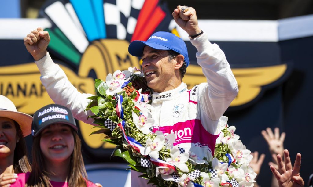 helio castroneves vence 5000 m indianapolis