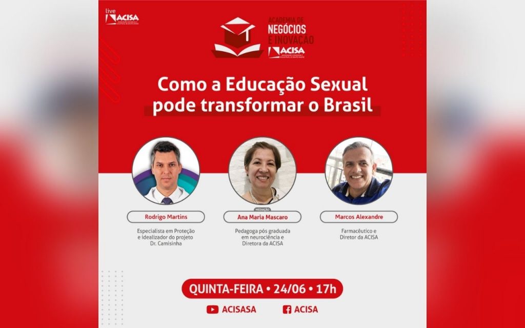 Como a educação sexual pode transformar o Brasil é tema de evento virtual