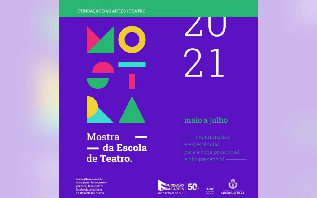 Mostra Fundação das Artes de Teatro segue com programação virtual até julho