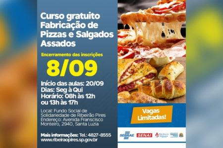 Inscrições para curso de gastronomia do Fundo Social terminam nesta quinta