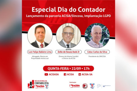 Em parceria com o Sincosa, ACISA implanta LGPD para o segmento contábil