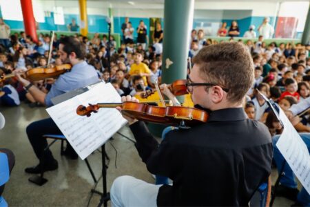 Escolas de São Caetano comemoram Mês das Crianças com apresentação de Orquestra Filarmônica