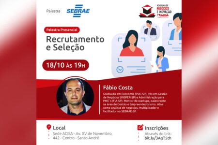 ACISA e SEBRAE promovem oficina voltada para recrutamento e seleção