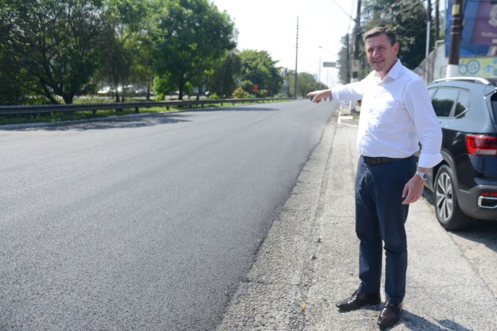 Obras de recapeamento da Av. Robert Kennedy e da Ponte Estaiada avançam em São Bernardo