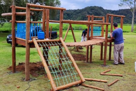 Parque Oriental ganha novo playground infantil