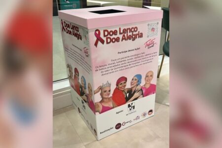 Shopping Metrópole recebe doações para campanha Doe Lenços, Doe Alegria