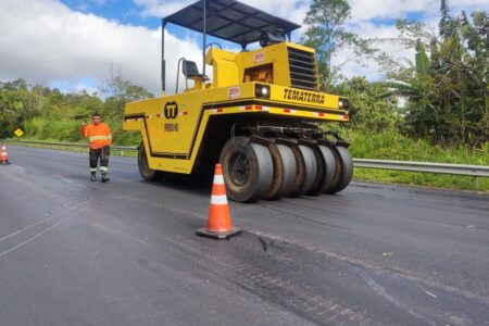 DER realiza obras na Estrada de Sapopemba, em Ribeirão Pires