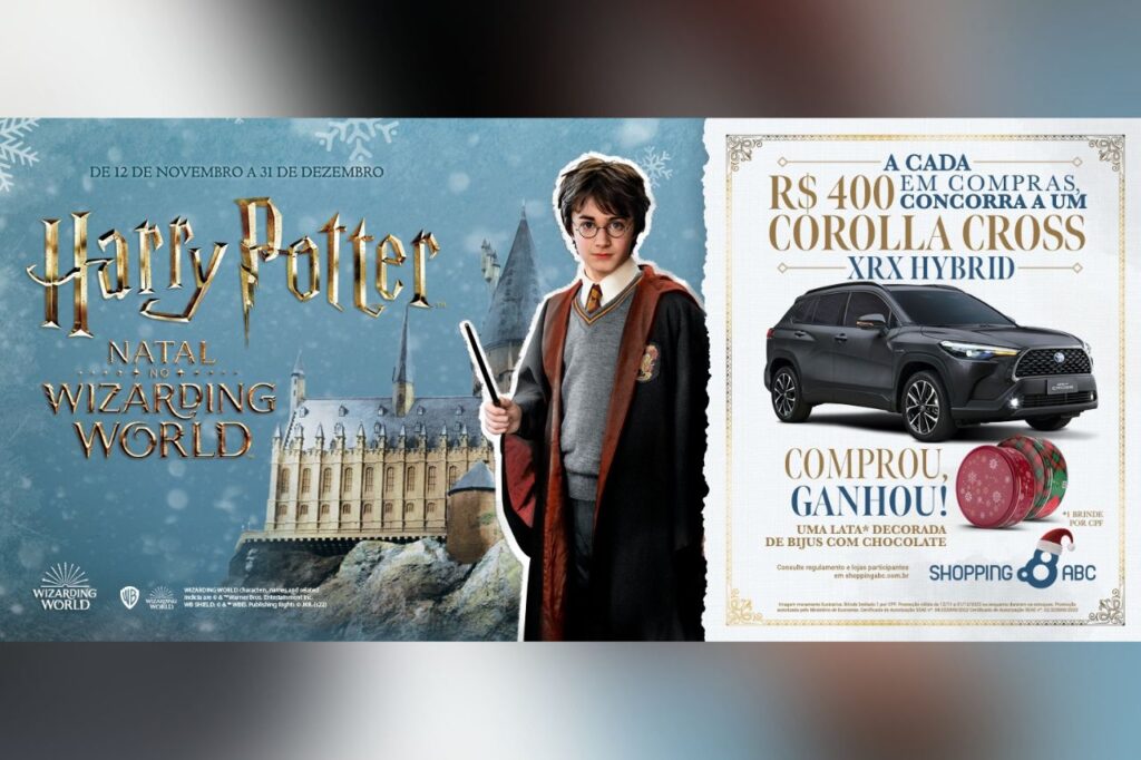 O Natal é mágico com Harry Potter no Shopping ABC