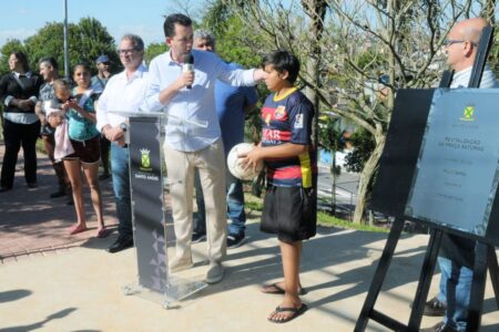 Santo André entrega revitalização da Praça Saturno, no Jardim Irene