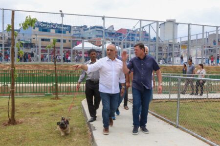 No Jardim Colina, prefeito Orlando Morando entrega 59ª Praça-Parque de São Bernardo