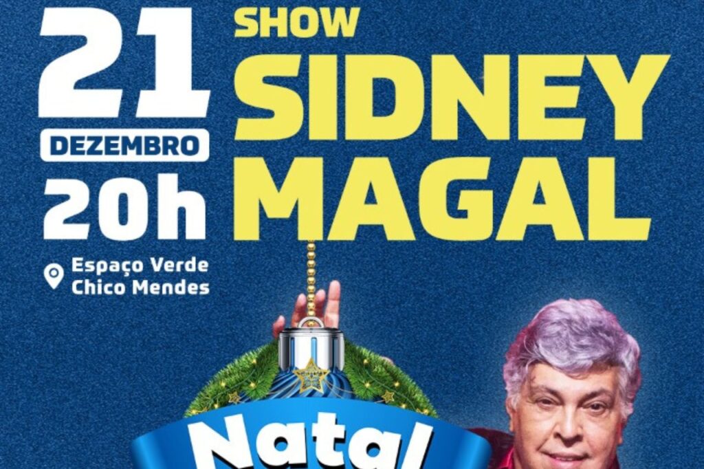 Sidney Magal canta seus sucessos em show de Natal em São Caetano