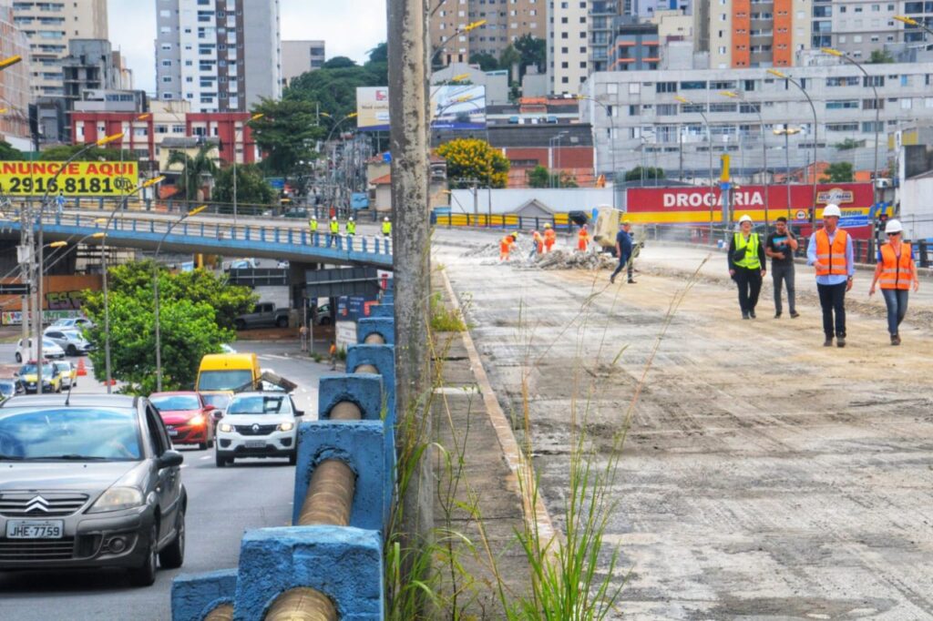 Santo André avança na recuperação do Viaduto Presidente Castelo Branco