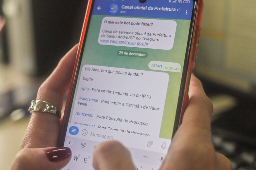Santo André lança canal de atendimento no Telegram