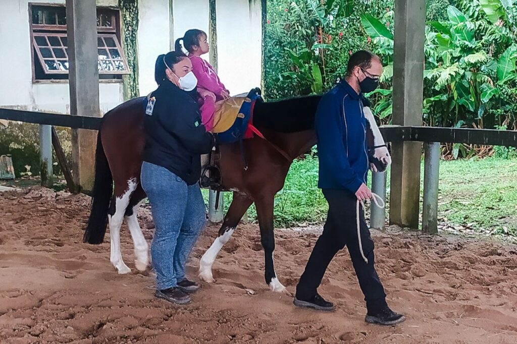 Equoterapia ultrapassa 2.000 atendimentos ao ano em São Bernardo