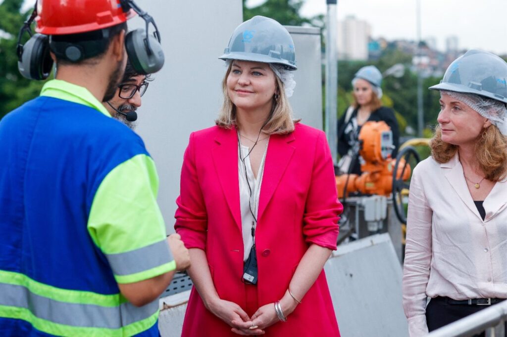 Ministra da Holanda visita Estação de Tratamento de Esgoto da Sabesp em São Paulo