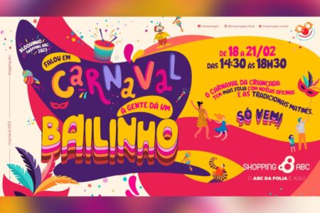 Shopping ABC entra na folia com a matinê "Bailinho de Carnaval"