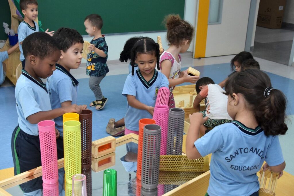 Materiais lúdicos enriquecem aprendizado na Educação Infantil de Santo André