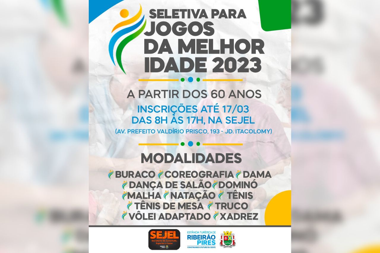 1ª seletiva jogos de salão - Participe!