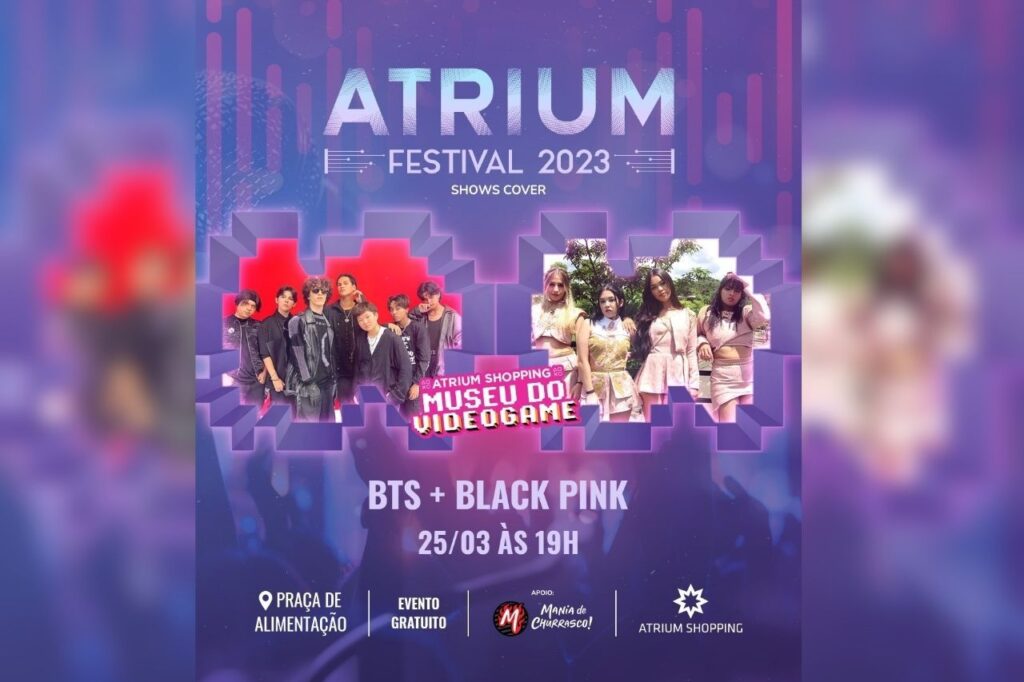 Shows cover do BTS e Black Pink agitam público do Museu do Videogame Itinerante