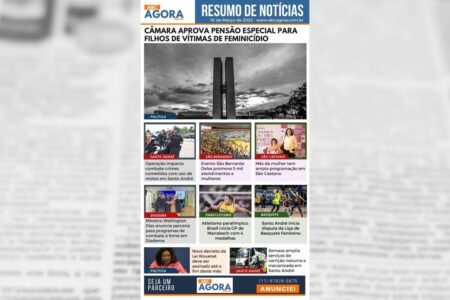 Resumo de Notícias - ABC Agora - 10/03/2023