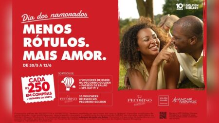 Amor nas Nuvens: Golden Square sorteia um passeio de balão na campanha de Dia dos Namorados