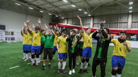 Brasil é bicampeão de Grand Prix Internacional de futebol de cegos