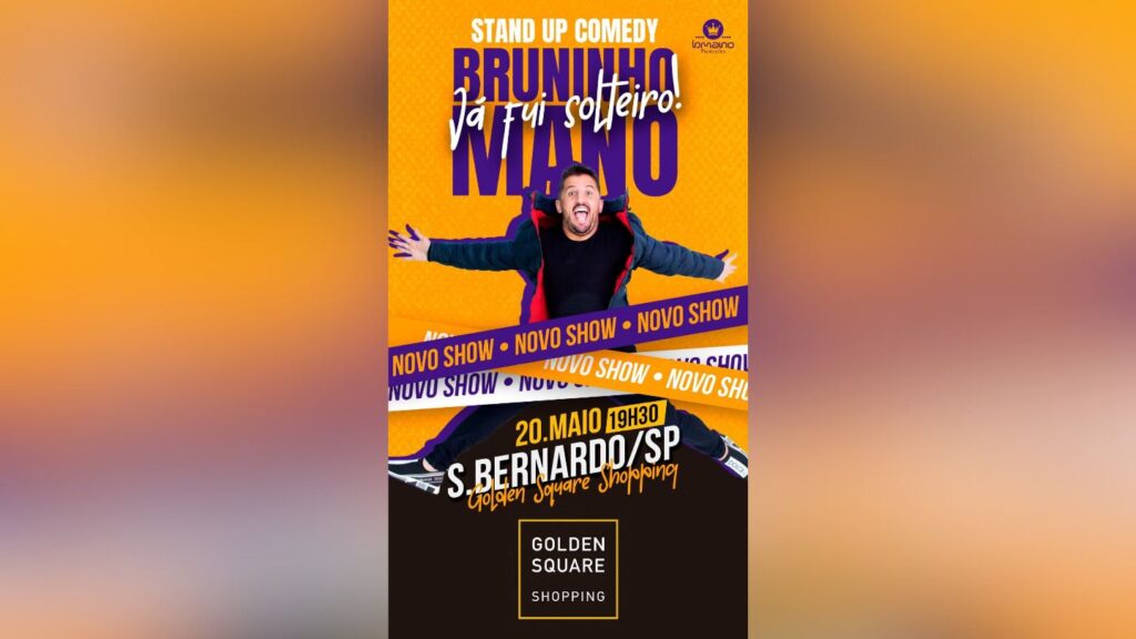 Bruninho Mano traz seu novo show para o Golden Square