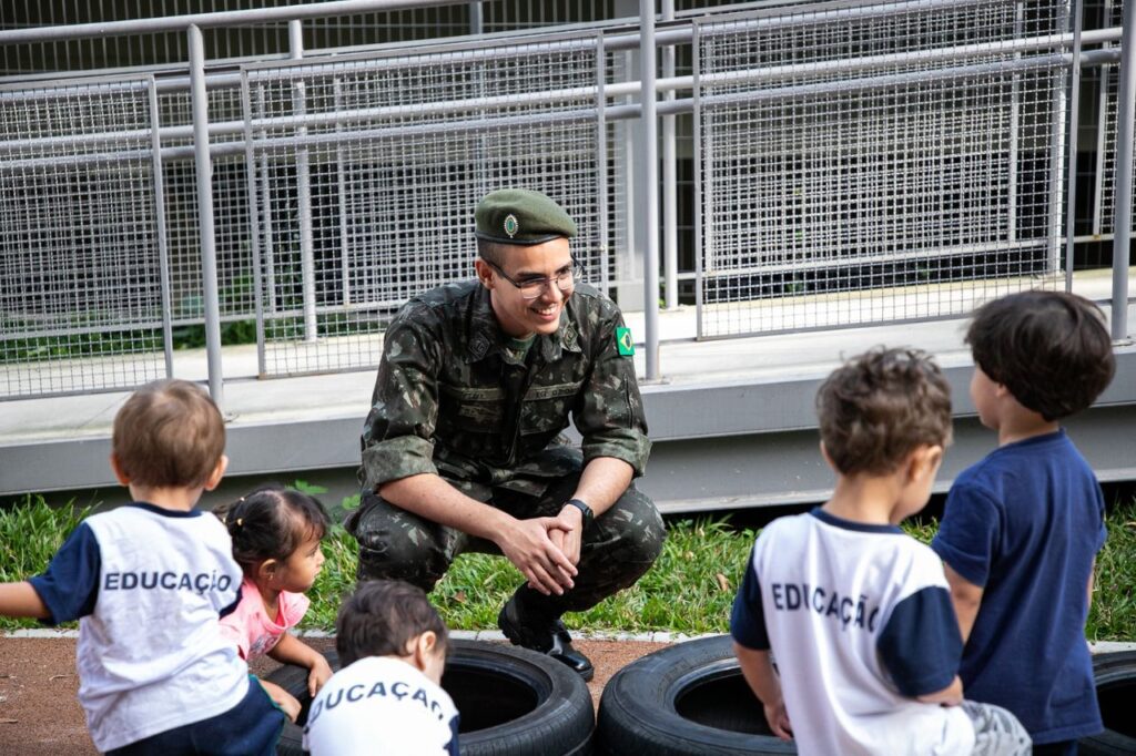 Escola municipal de São Caetano realiza ação lúdica em parceria com Tiro de Guerra

