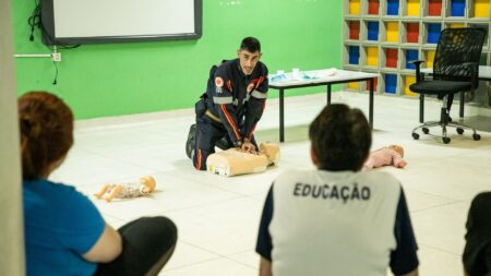 Escolas municipais de São Caetano realizam treinamento de primeiros socorros do programa Educa + Vidas