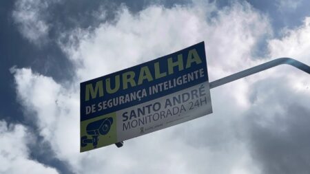 Santo André conclui instalação de Muralha Eletrônica com tecnologia de reconhecimento facial