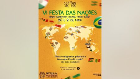 VI FESTA DAS NAÇÕES acontece nos dias 20 e 21 de maio